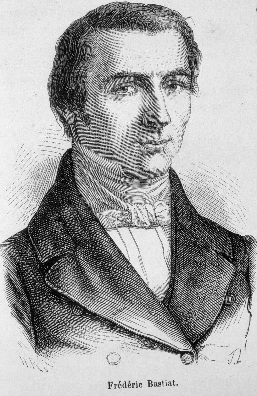 Portret van Frédéric Bastiat, Franse econoom (1801-1850) door Unknown artist
