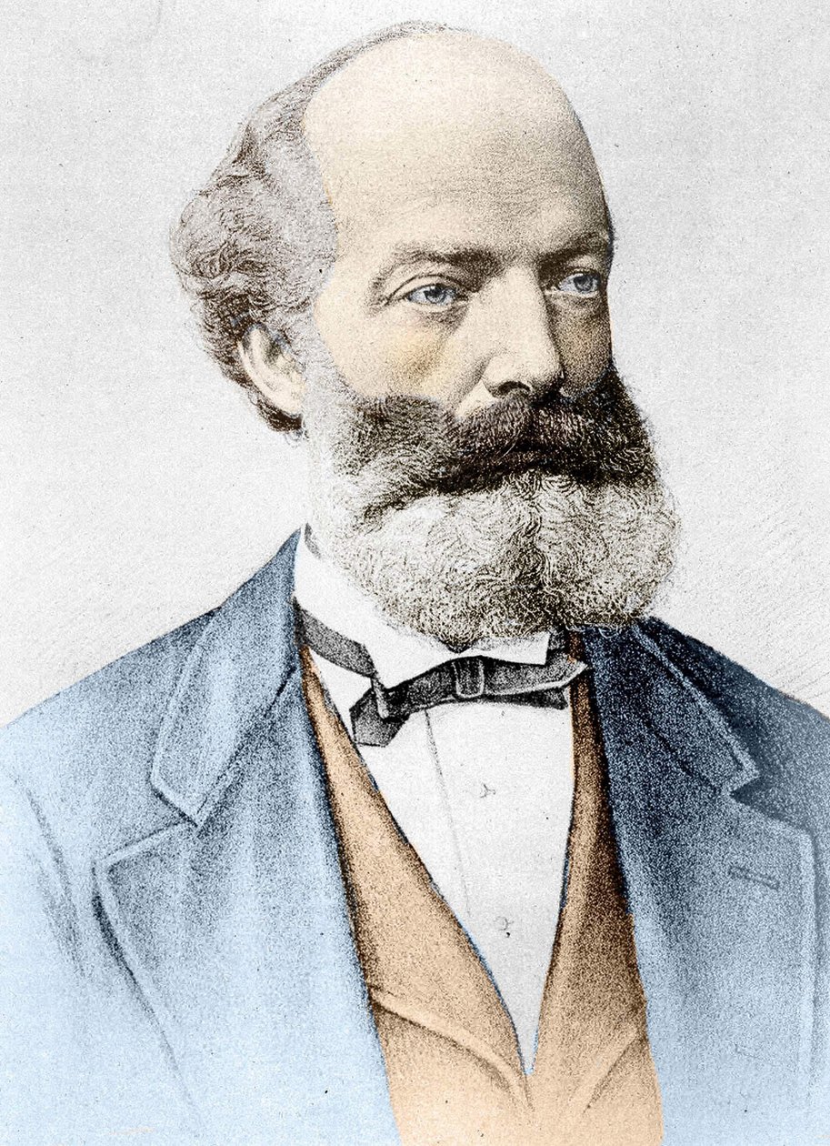 Portret van Friedrich August Kekulé von Stradonitz Duitse chemicus (Darmstadt) door Unknown artist