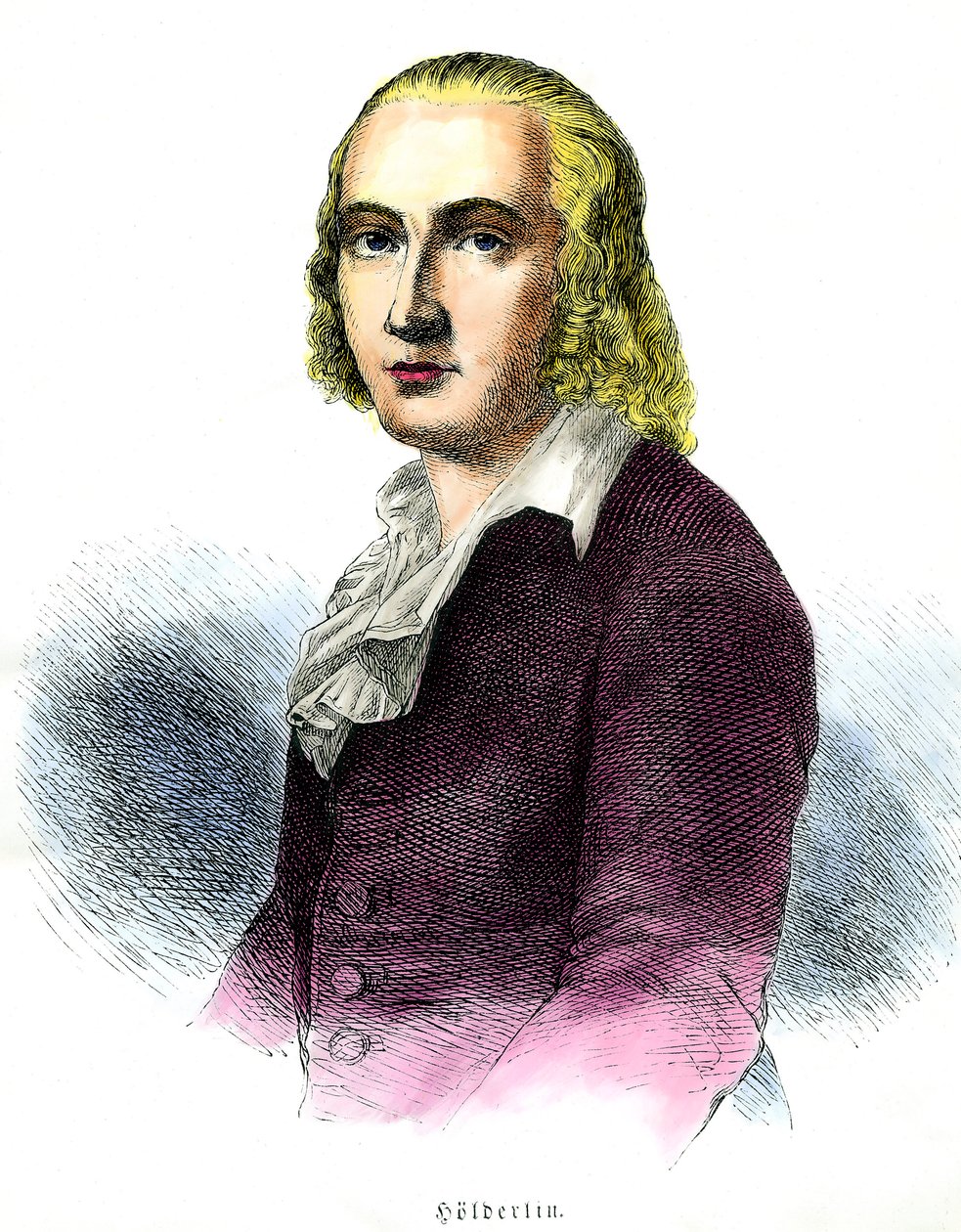 Portret van Friedrich Hölderlin door Unknown artist