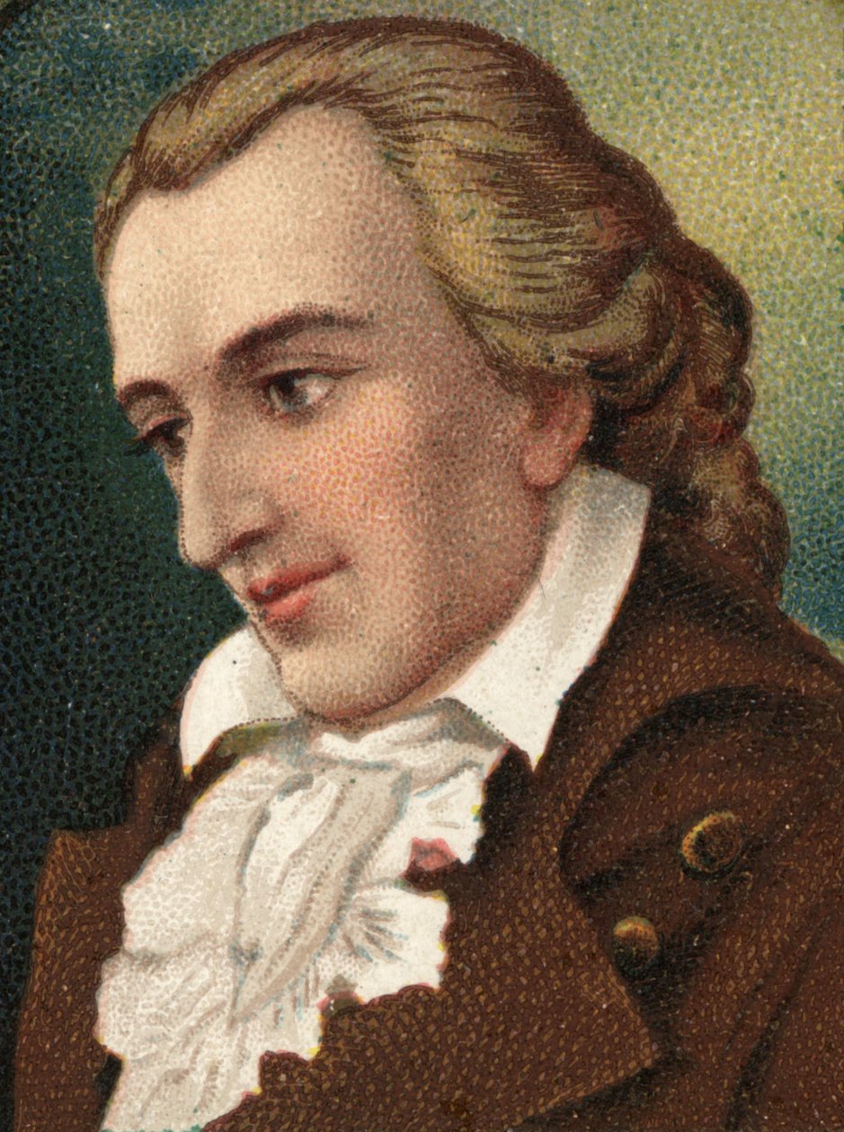 Portret van Friedrich Schiller (1759-1805), Duitse dichter en schrijver. door Unknown artist