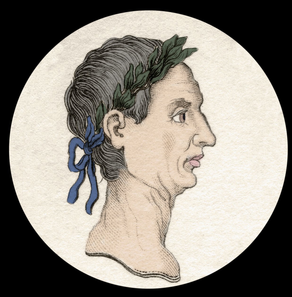 Portret van Gaius Julius Caesar (100-44 v.Chr.) door Unknown artist