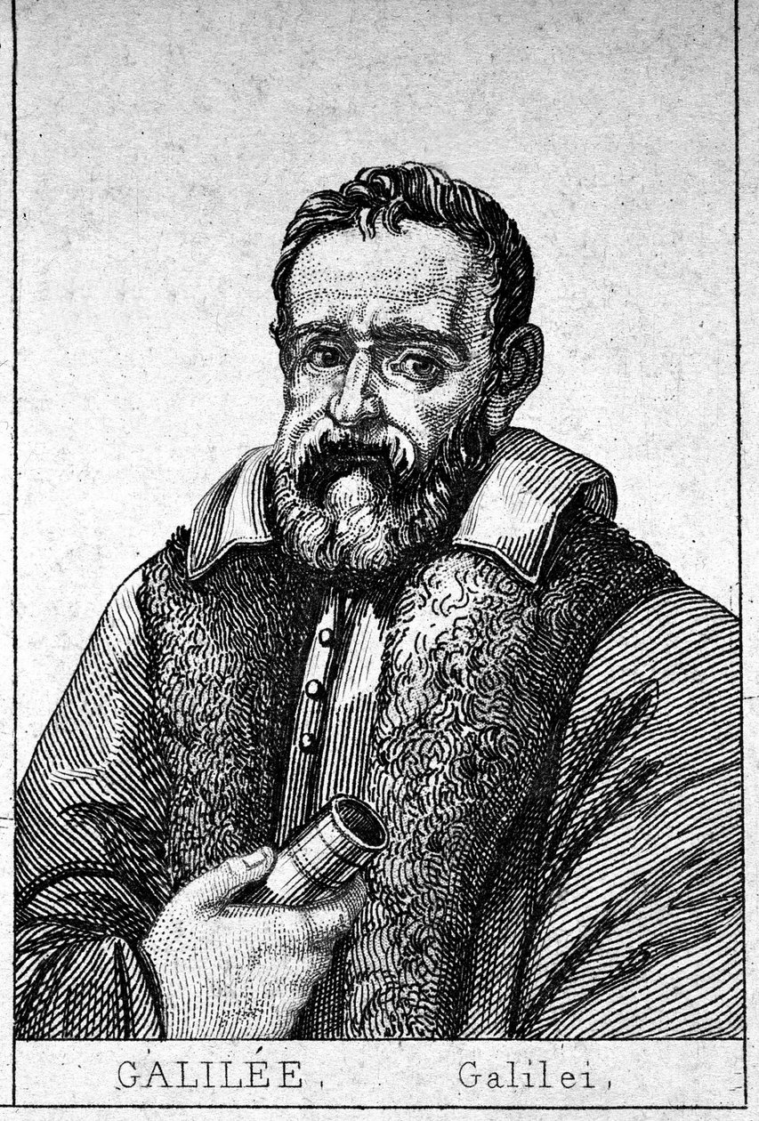 Portret van Galileo Galilei (1564 - 1642) door Unknown artist