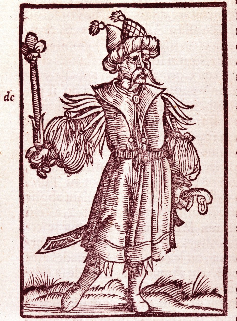 Portret van Dzjengis Khan (Temudjin) door Unknown artist