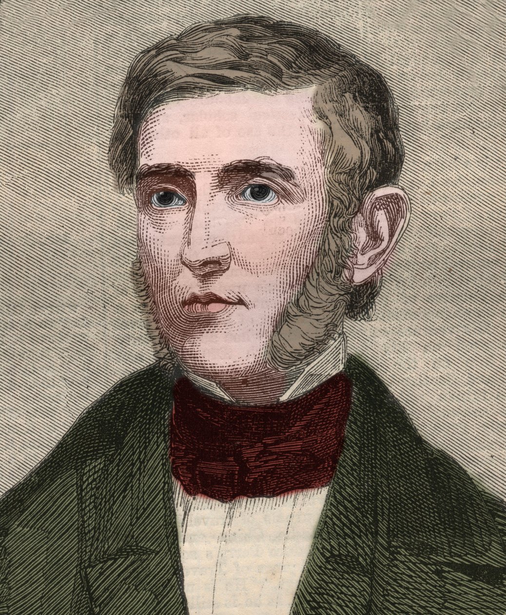 Portret van George Bancroft (1800-1891), Amerikaanse historicus en politicus. Gravure in 