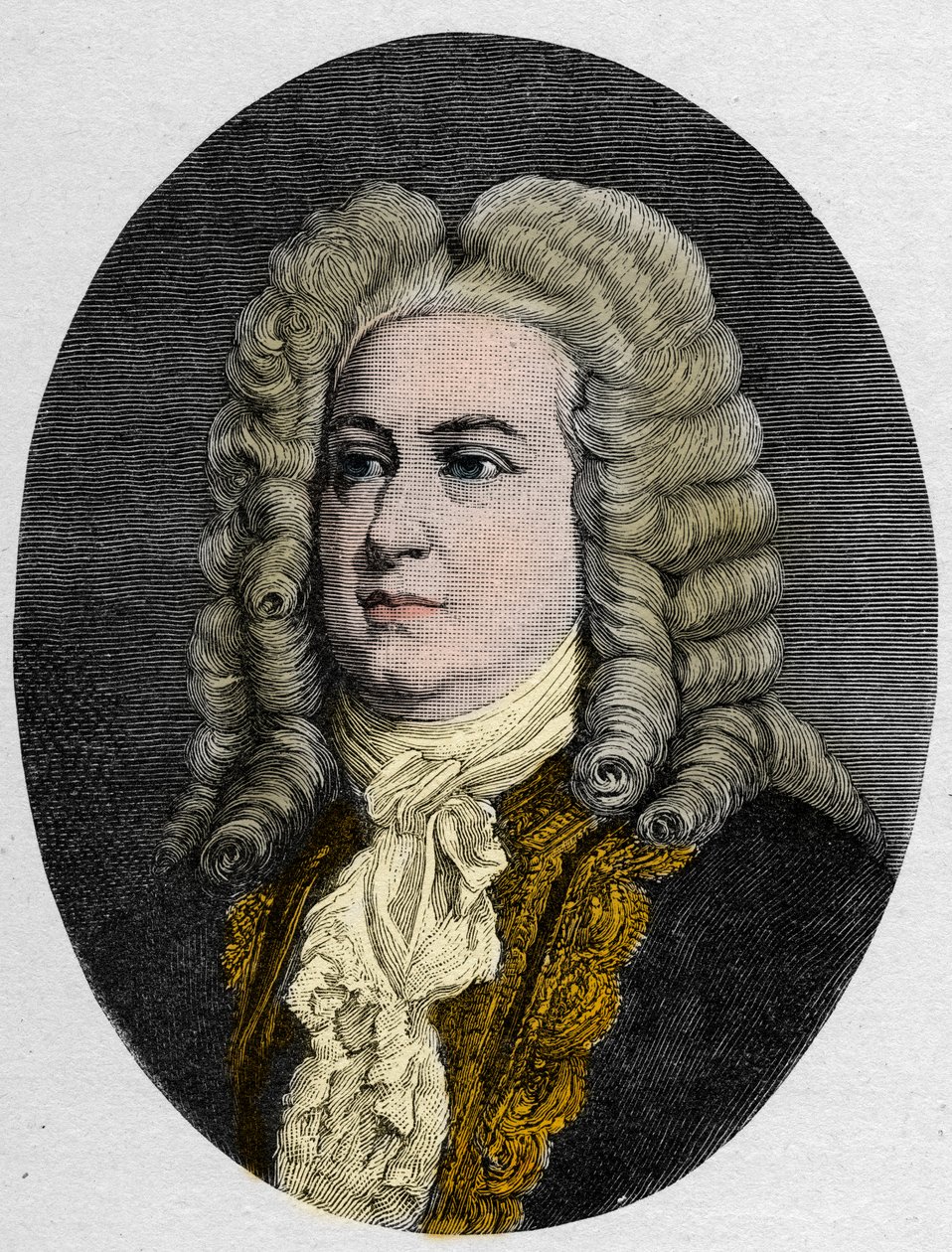 Portret van George Frederick Handel (Georg Friedrich Handel) door Unknown artist