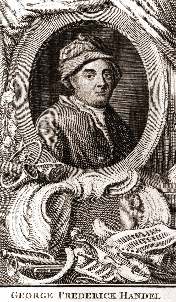 Portret van George Frederick Handel (Georg Friedrich Handel door Unknown artist