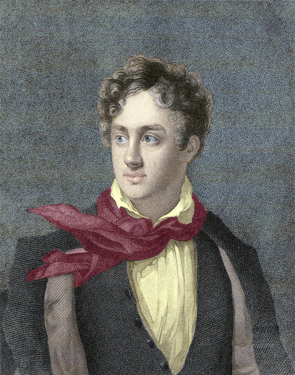 Portret van George Gordon Noel, 6e Baron Byron, Lord Byron (1788-1824) door Unknown artist