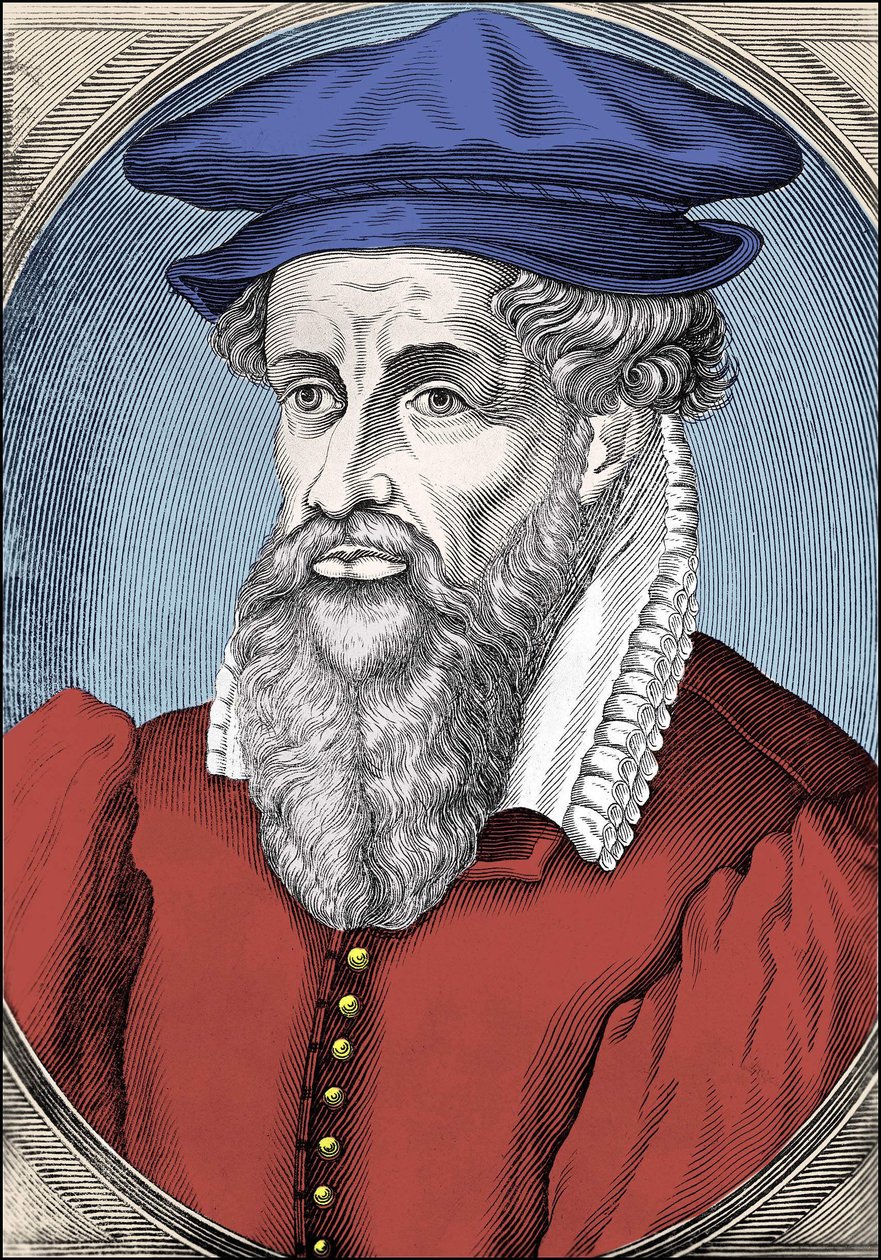 Portret van Gerhard Kremer genaamd Gerardus Mercator (1512-1594) door Unknown artist