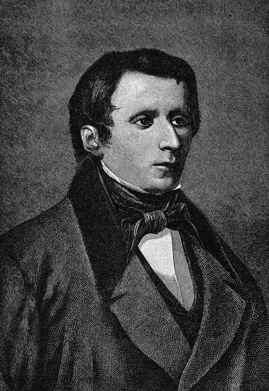 Portret van Giacomo Leopardi (1798-1837), Italiaanse schrijver door Unknown artist