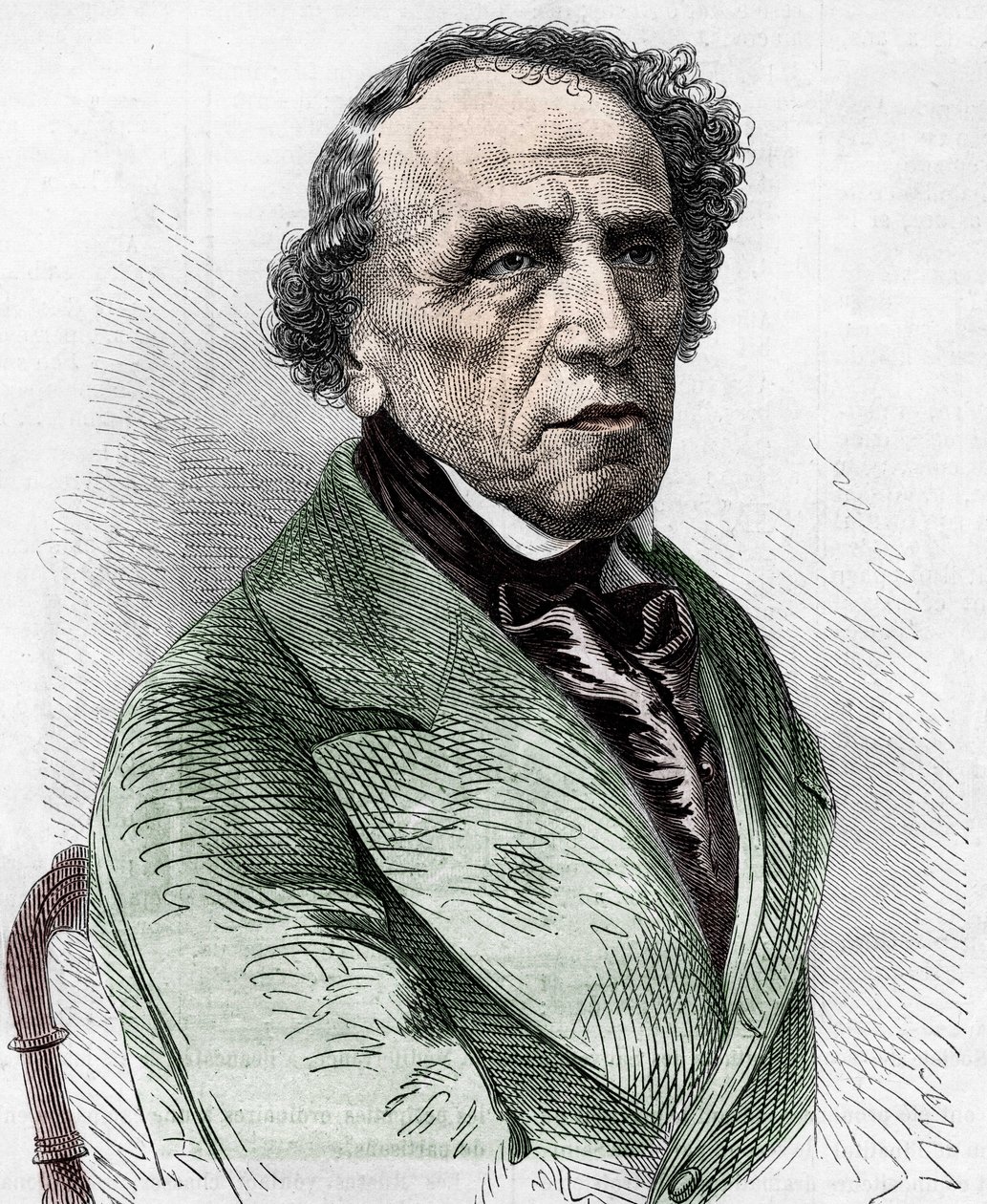Portret van Giacomo Meyerbeer (1791-1864), Duitse componist door Unknown artist