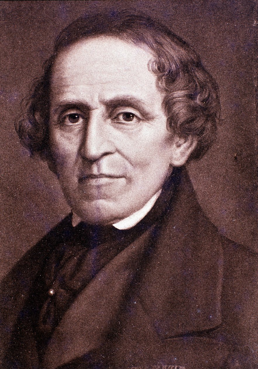 Portret van Giacomo Meyerbeer (gravure) door Unknown artist