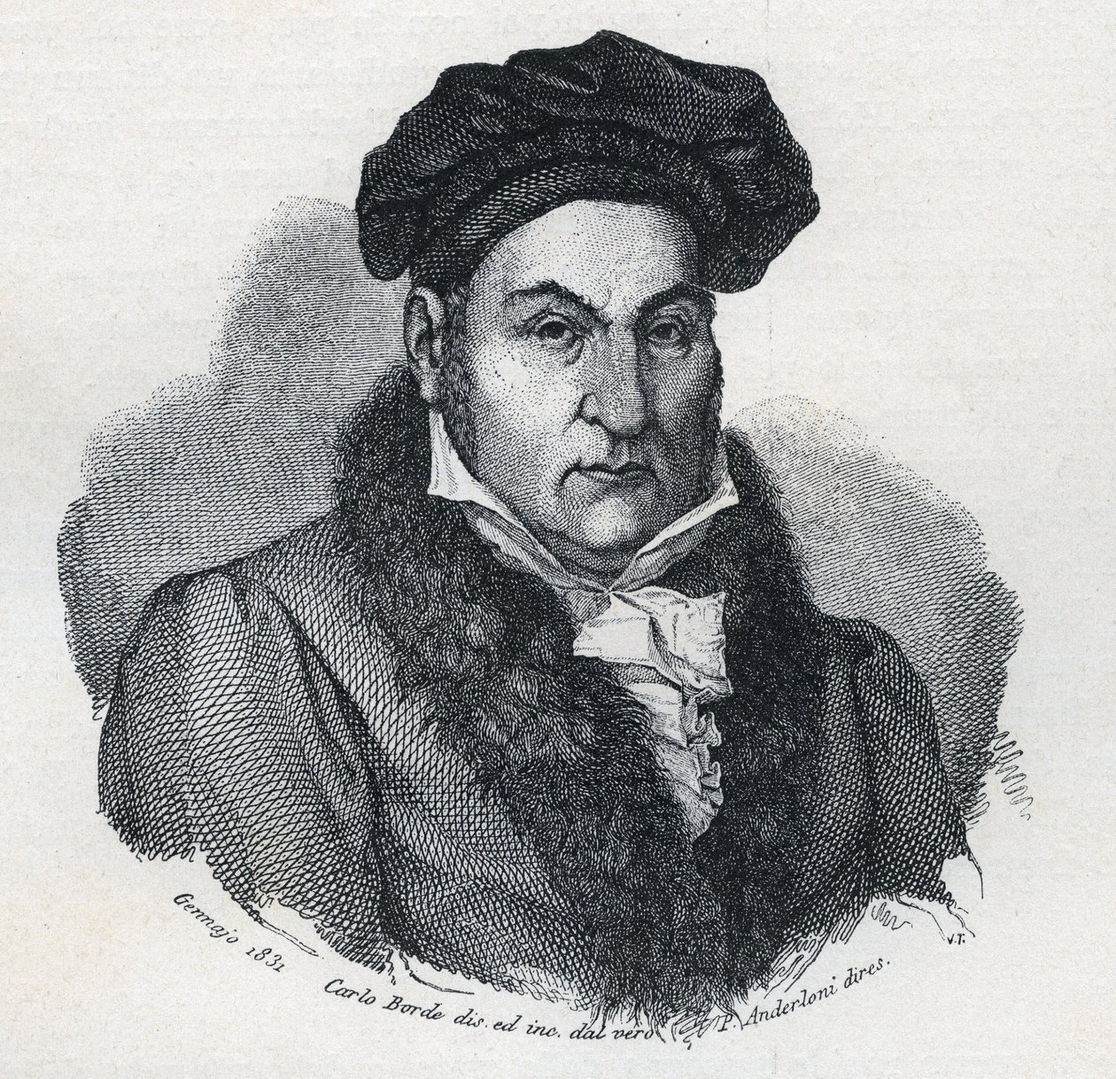 Portret van Giandomenico Romagnosi, Italiaanse filosoof en advocaat door Unknown artist