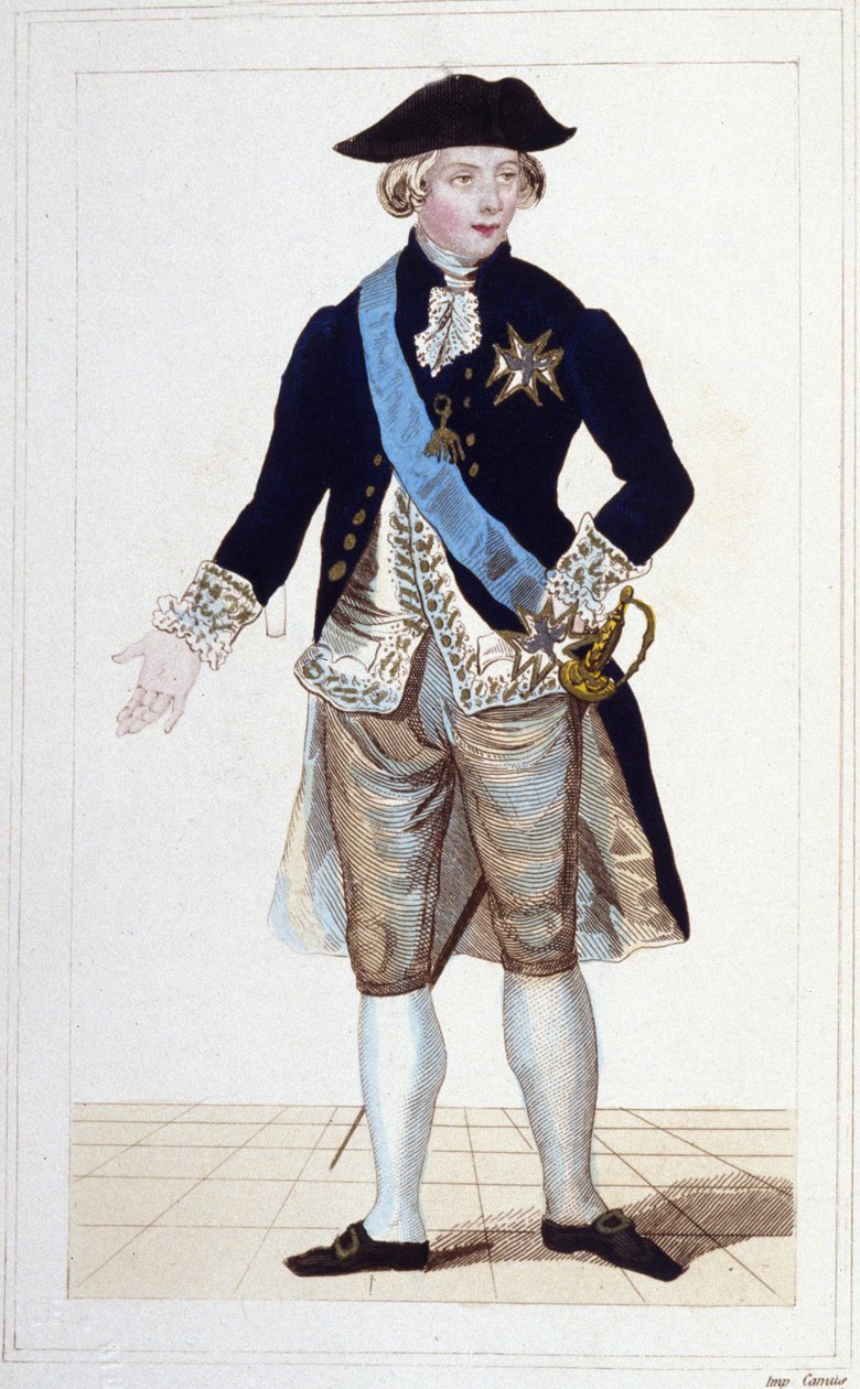 Portret van Gilbert Mottier, Markies de La Fayette (1757-1834). door Unknown artist