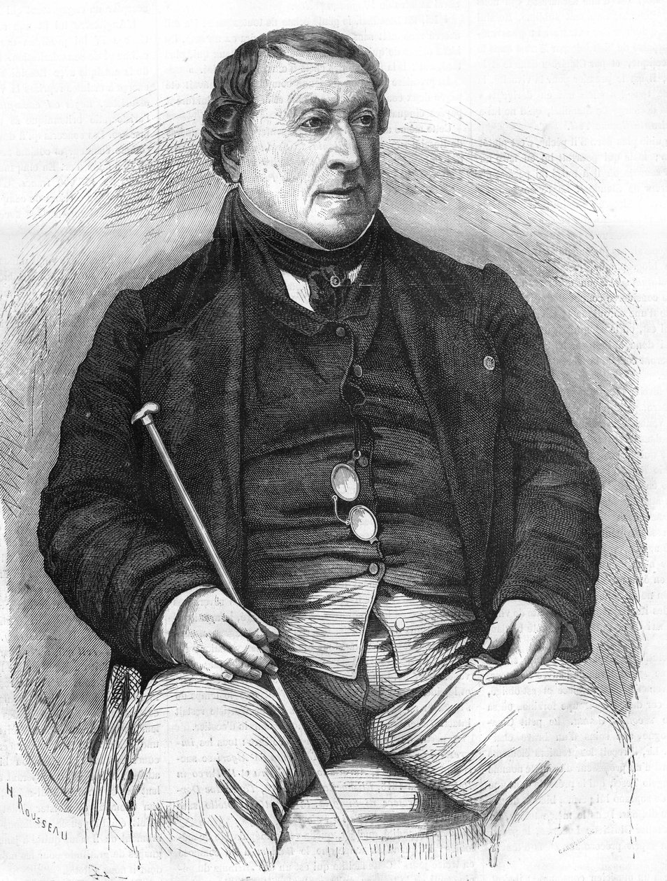 Portret van Gioacchino Rossini (1792-1868) door Unknown artist