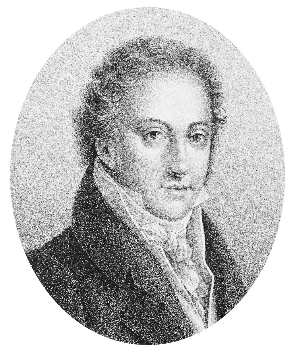 Portret van Gioacchino Rossini (1792-1868) Italiaanse componist. door Unknown artist