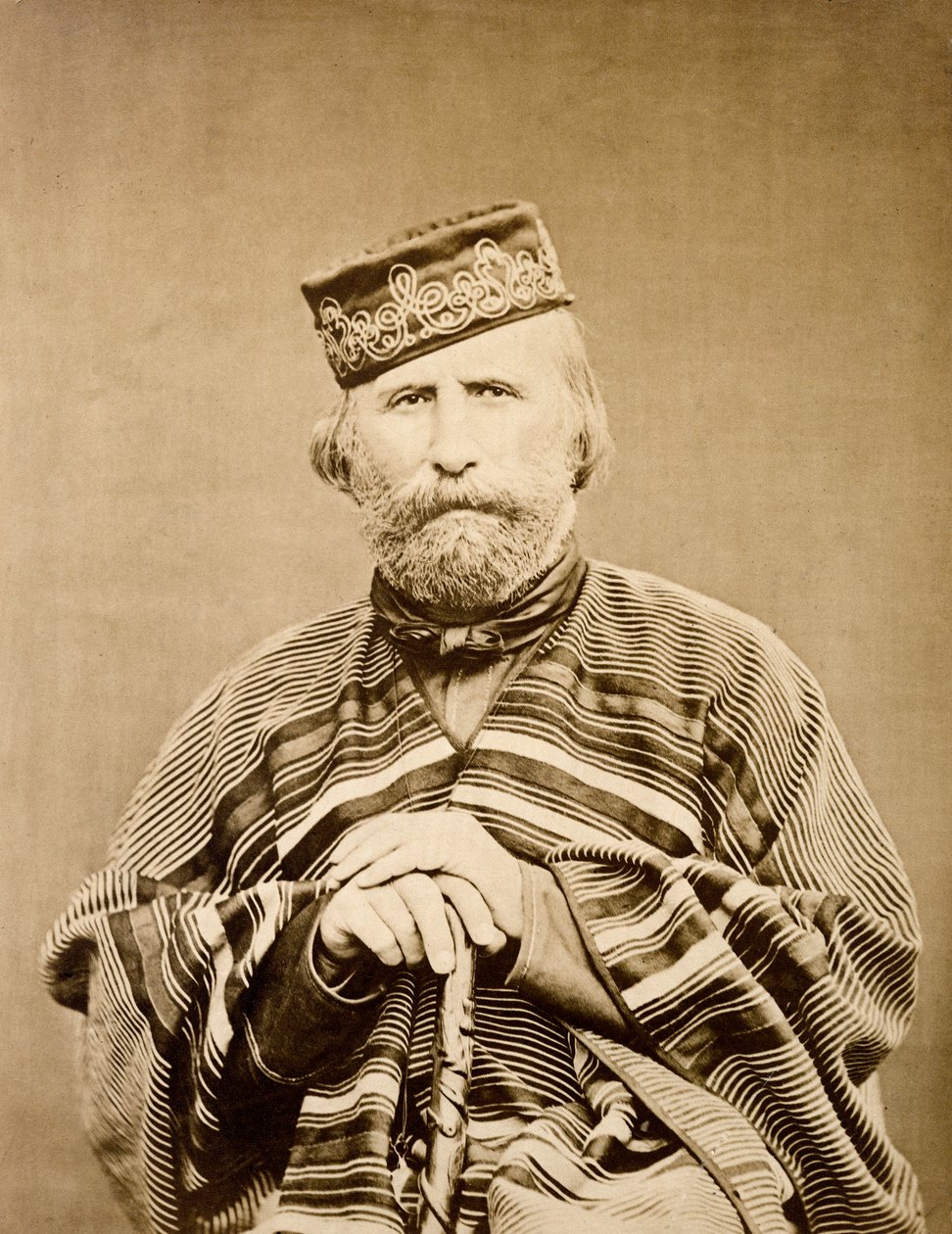 Portret van Giuseppe Garibaldi (1807-1882) 1865 door Unknown artist