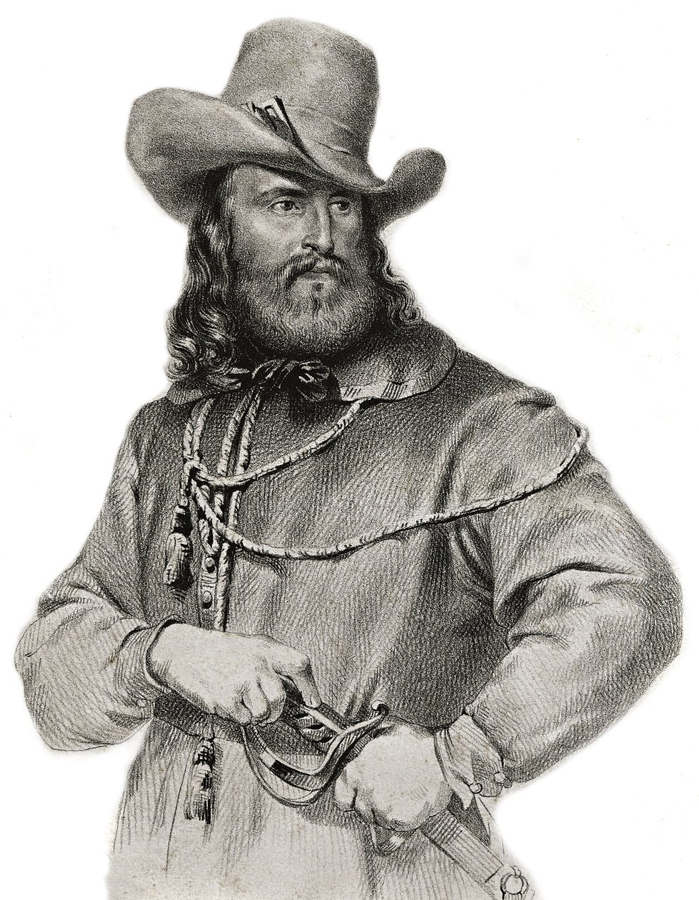 Portret van Giuseppe Garibaldi (1807-1882), generaal, Italiaans patriot en leider door Unknown artist