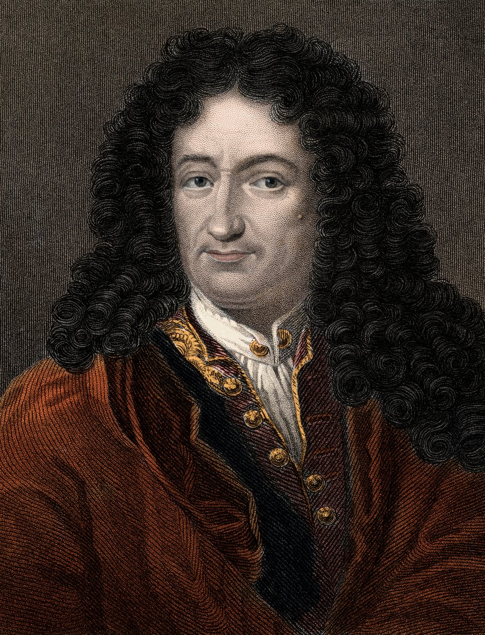 Portret van Gottfried Wilhelm Leibniz (1646-1716) Duitse filosoof en wiskundige door Unknown artist