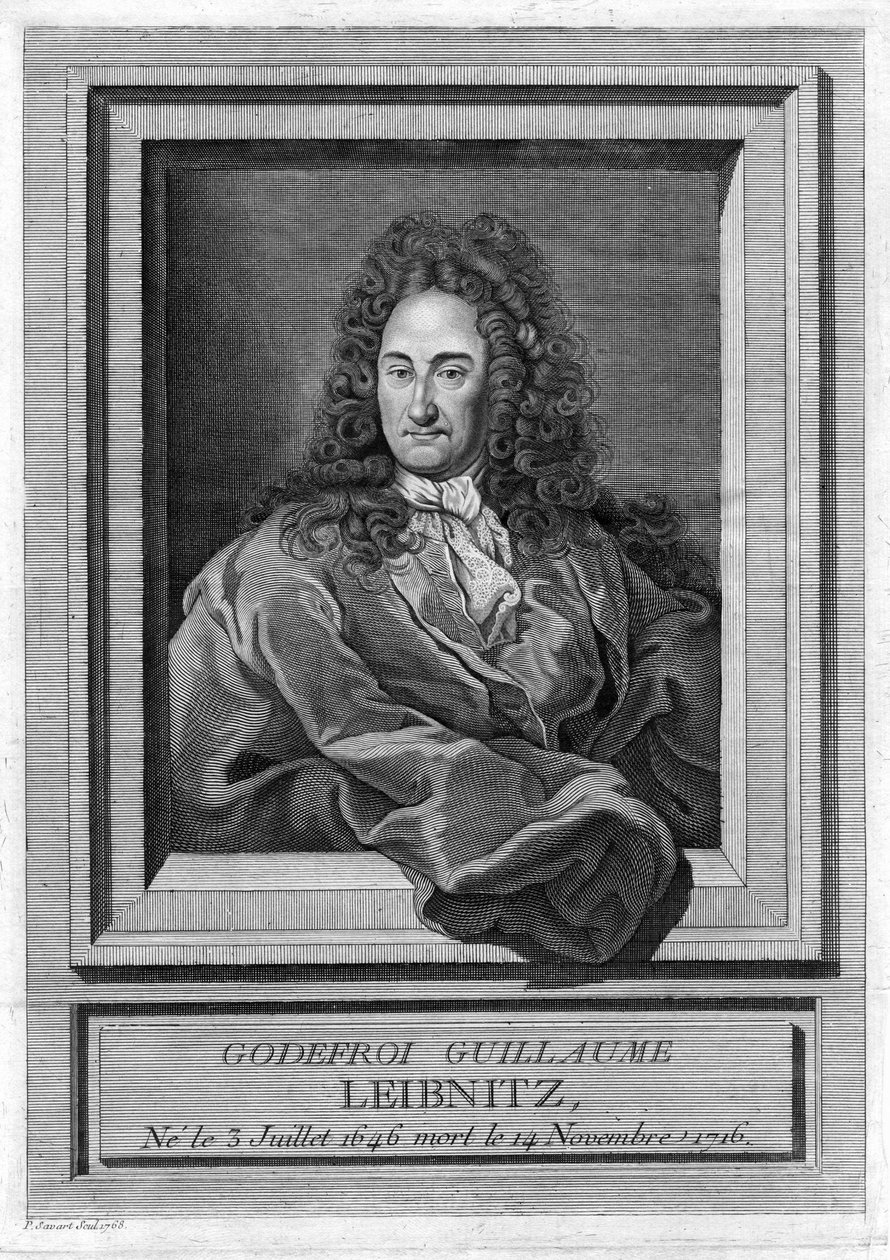 Portret van Gottfried Wilhelm Leibniz (1646 - 1716) door Unknown artist
