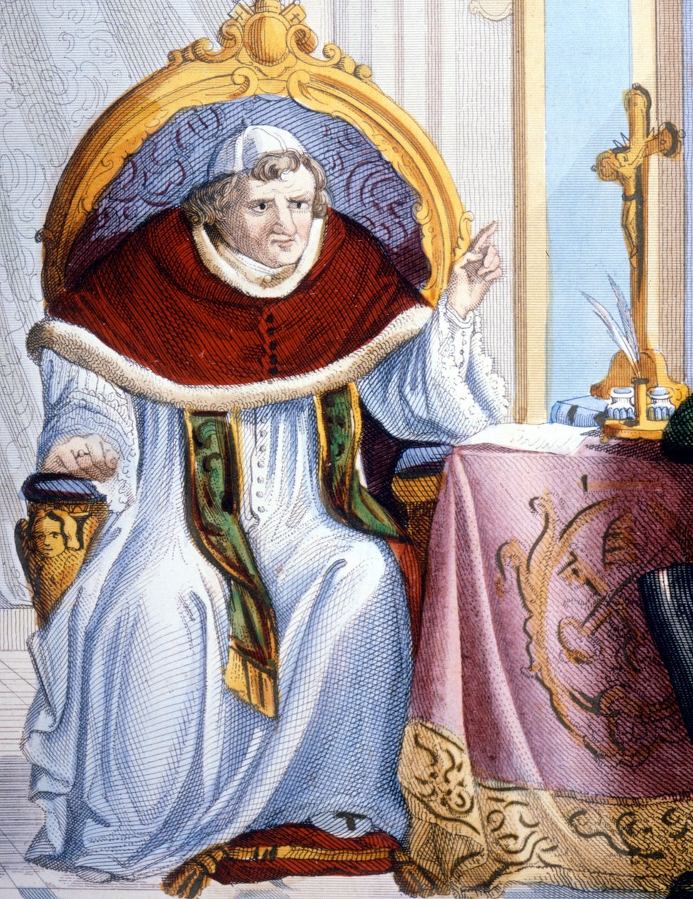 Portret van Gregorius XVI (1745 - 1846). door Unknown artist