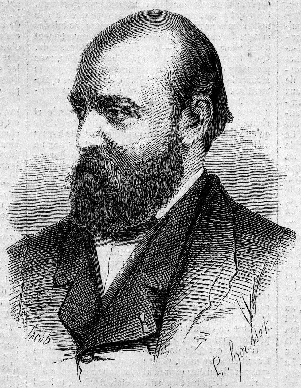 Portret van Henry Murger (1822-1861), Franse schrijver. Gravure in 