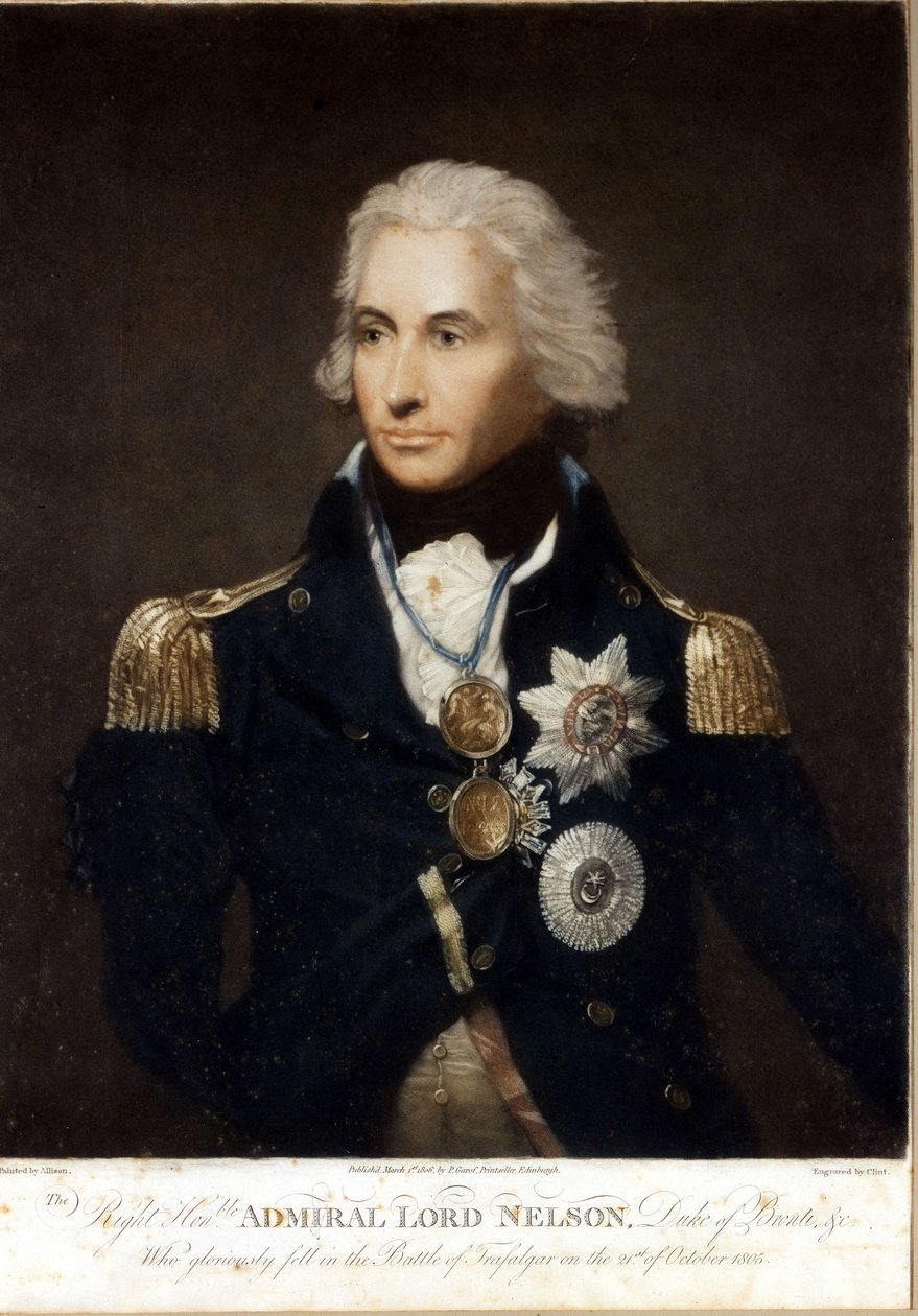 Portret van Horatio Nelson (1758-1805), Engelse admiraal door Unknown artist