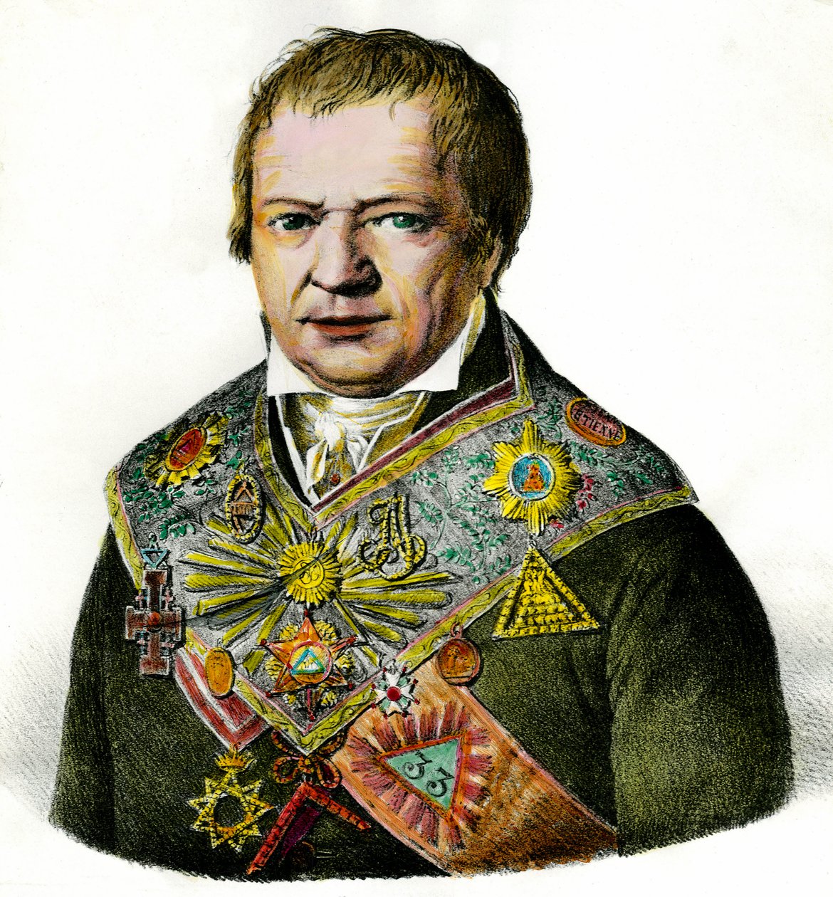 Portret van Houssement, Franc Macon door Unknown artist