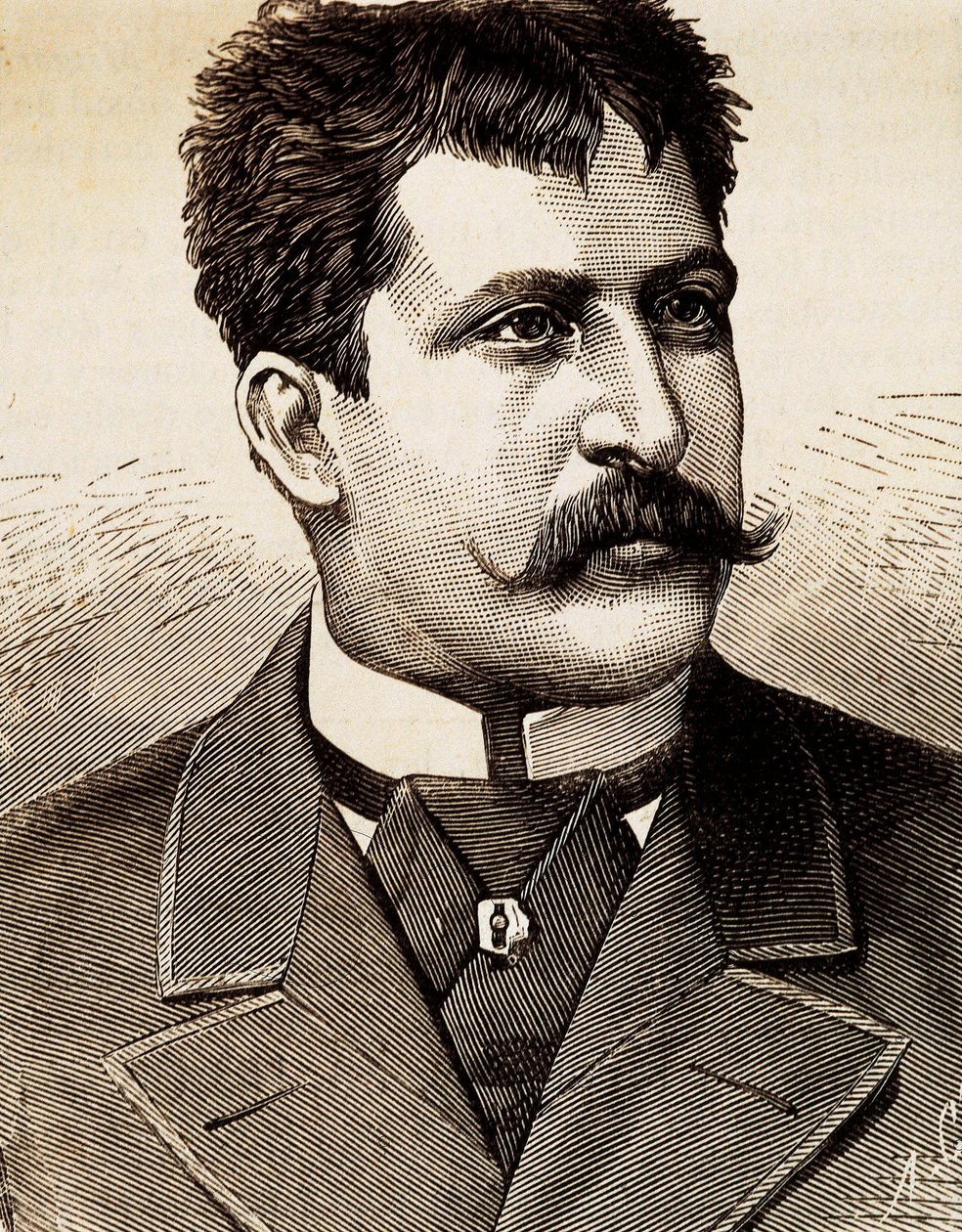 Portret van de Italiaanse lyrische zanger Mattia Battistini door Unknown artist