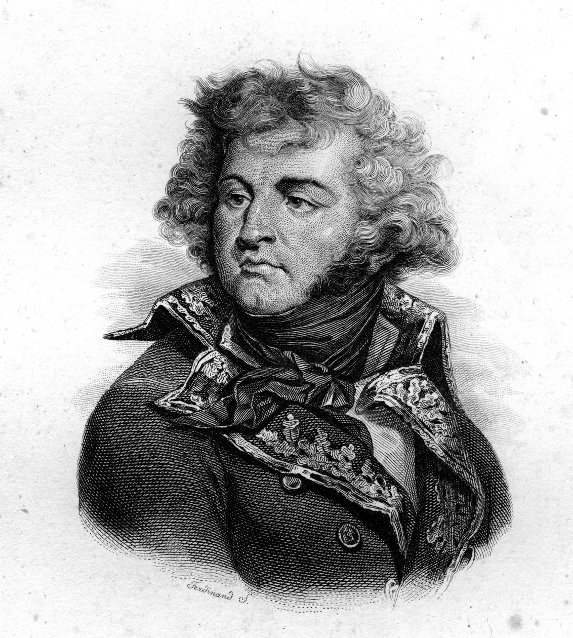Portret van J.B. Kleber, geboren in 1754, gedood in 1800, gravure uit de 19e eeuw door Unknown artist