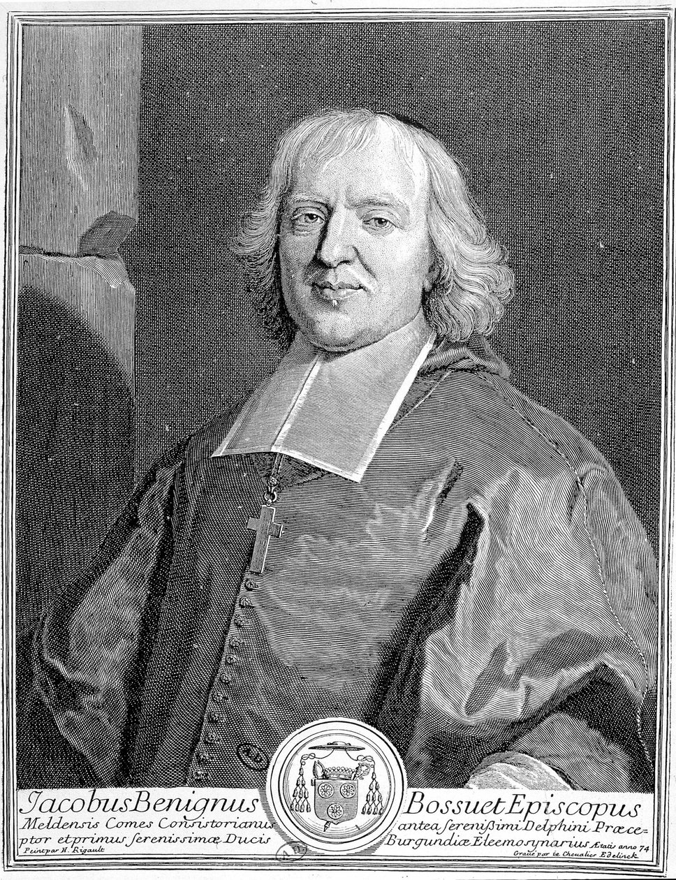 Portret van Jacques-Benigne (Jacques Benigne) Bossuet (1627 - 1704) door Unknown artist