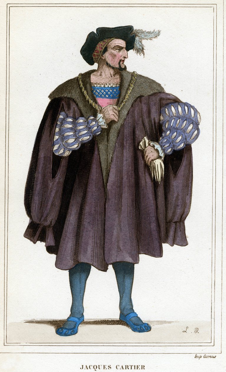 Portret van Jacques Cartier (1491 - 1557) door Unknown artist