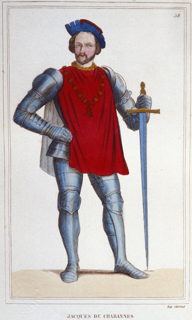 Portret van Jacques de Chabannes Heer van LA PALICE, Maarschalk van Frankrijk 1470-1525 door Unknown artist
