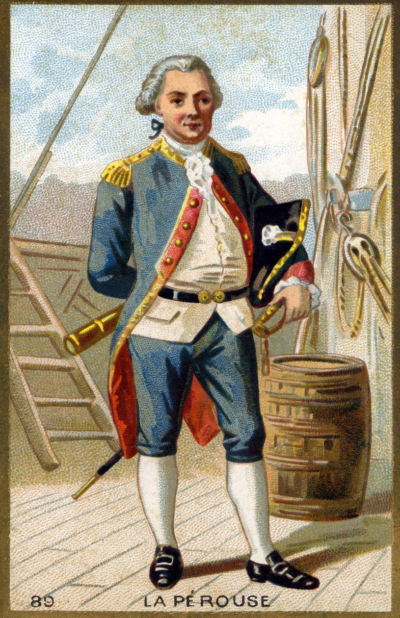 Portret van Jean-Francois Galaup, Graaf van La Perouse (Jean Francois Laperouse) door Unknown artist