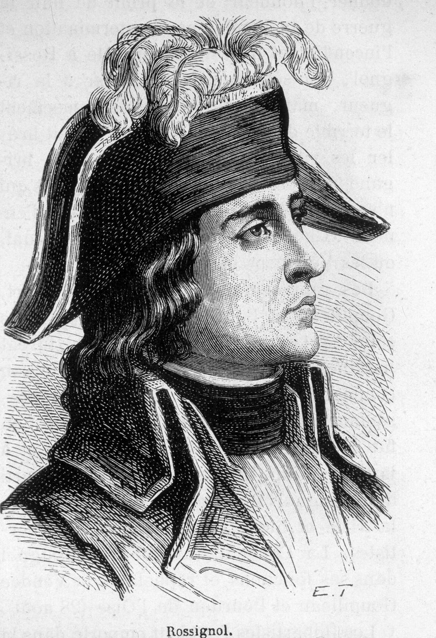 Portret van Jean Antoine Rossignol, Franse generaal (1759-1868) door Unknown artist