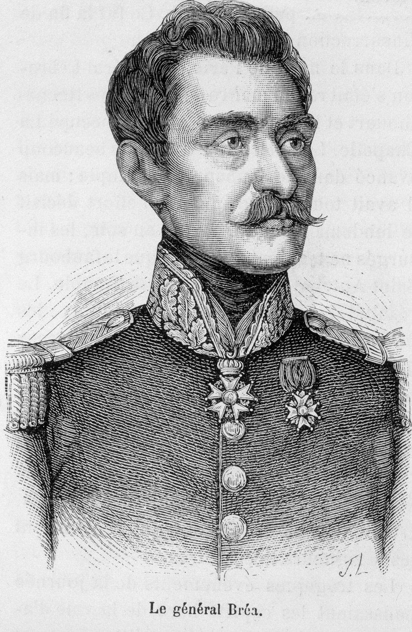 Portret van Jean Baptiste Fidèle Bréa, Franse generaal (1790-1848) door Unknown artist