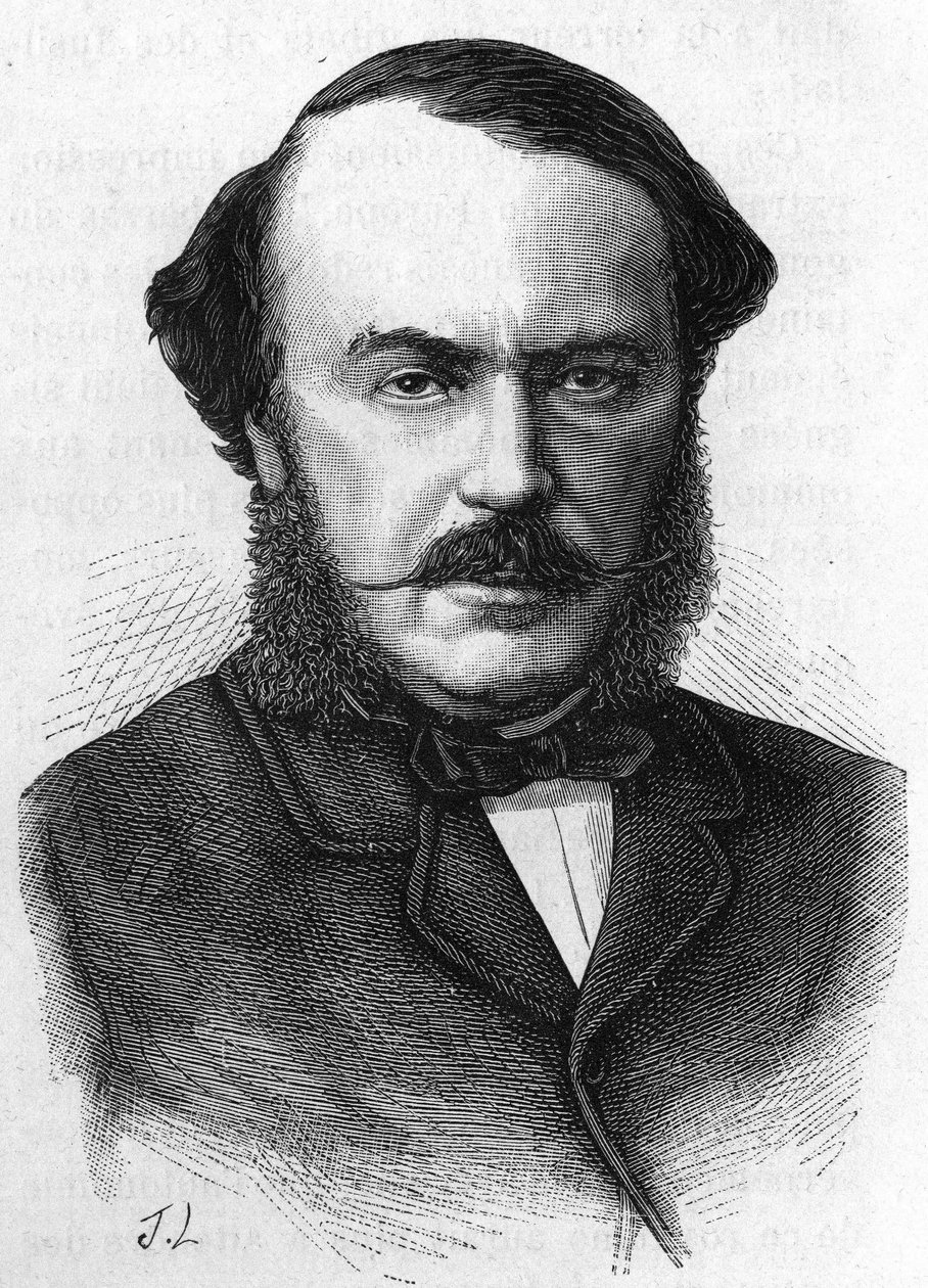 Portret van Jean Gilbert Victor Fialin, Hertog van Persigny (1808-1872), Franse politicus. door Unknown artist