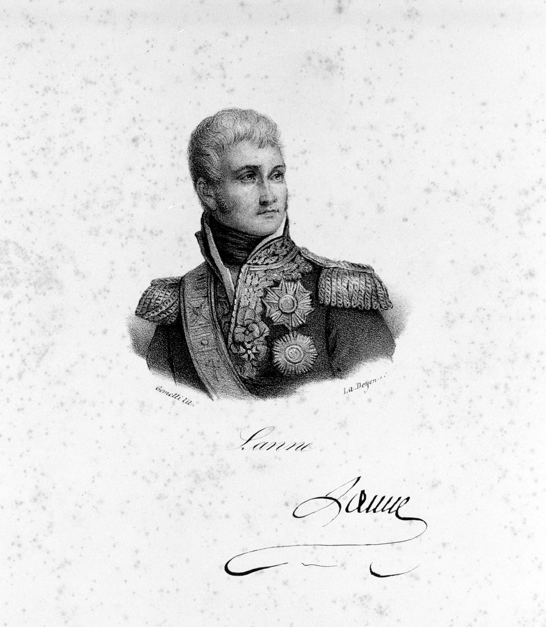 Portret van Jean Lannes (1769 - 1809), Hertog van Montebello, Franse Maarschalk door Unknown artist