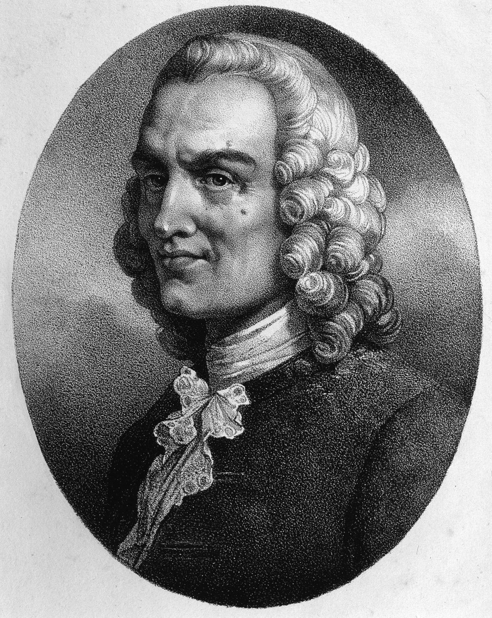Portret van Jean Philippe (Jean-Philippe) Rameau (1683-1764) door Unknown artist