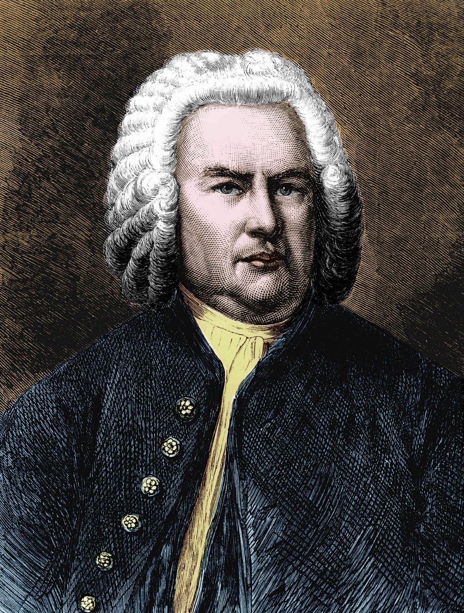 Portret van Johann Sebastian Bach door Unknown artist