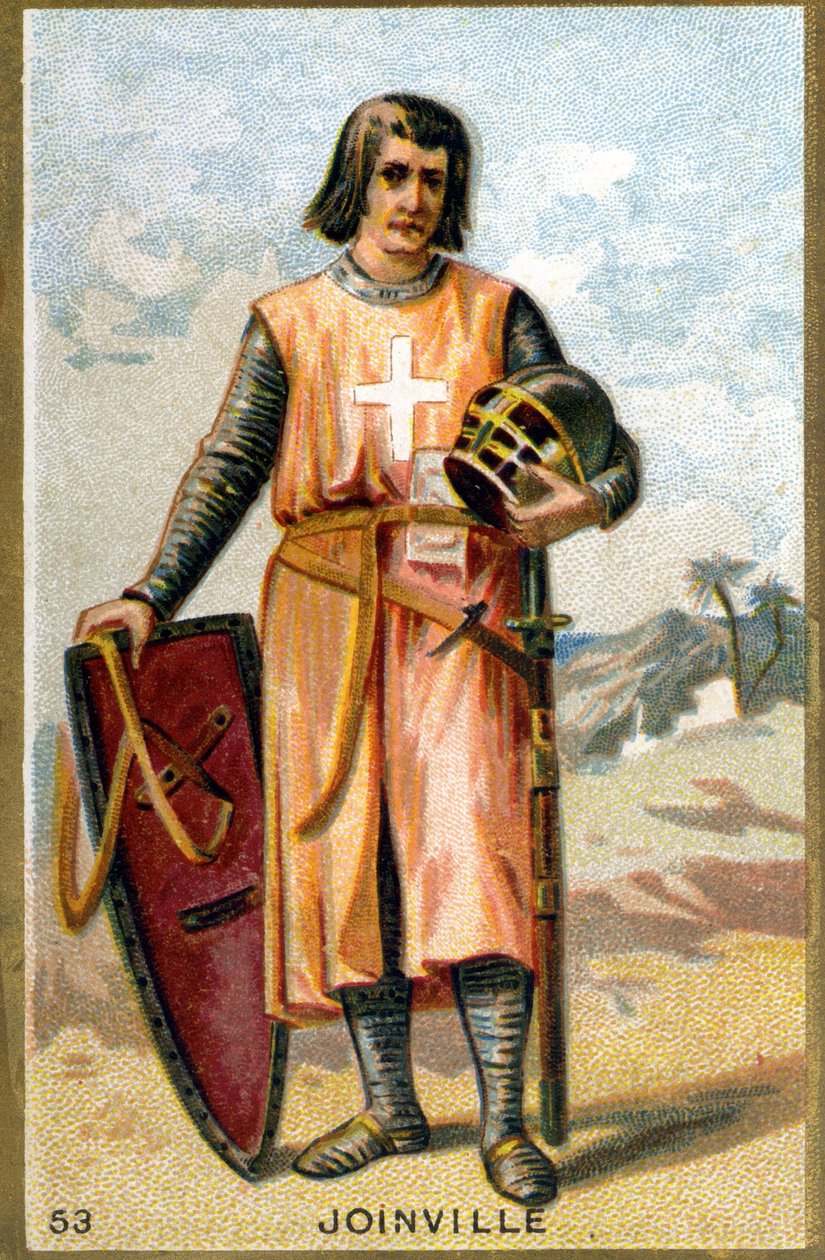 Portret van Jean de Joinville (1225 - 1317) Franse kroniekschrijver door Unknown artist