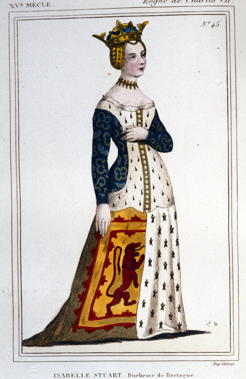 Portret van Jeanne - Isabelle Stuart (1426-1494/9), Hertogin van Bretagne door Unknown artist