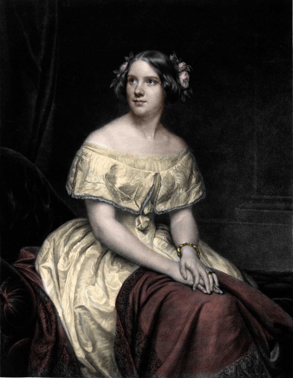 Portret van Jenny Lind (1820-1887), Zweedse zangeres door Unknown artist