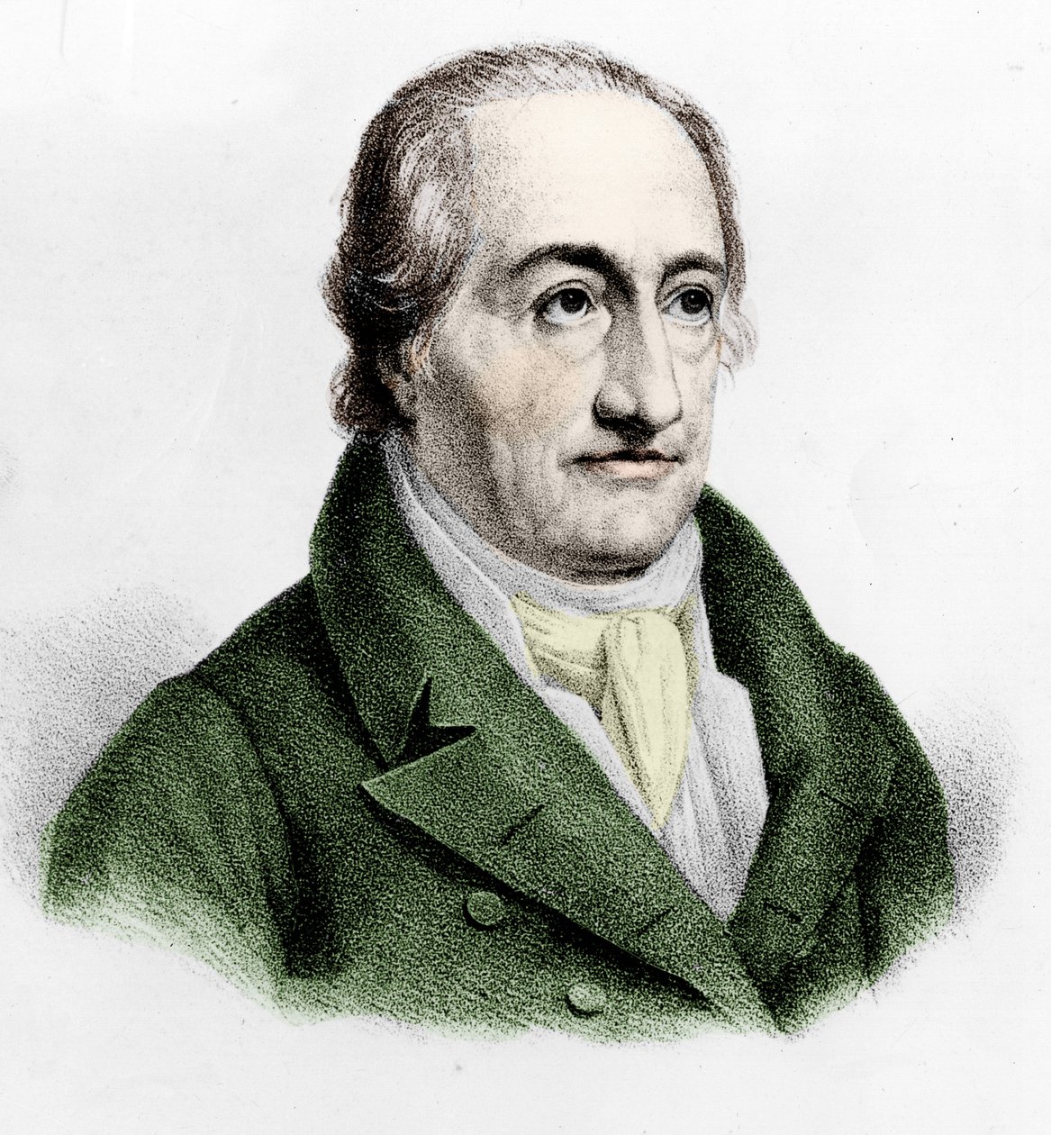 Portret van Johann Wolfgang Von Goethe (1749-1832). door Unknown artist