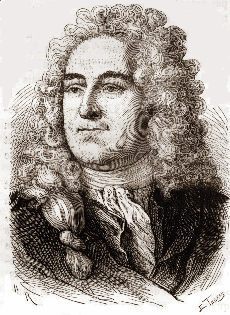 Portret van John Law (1671 - 1729), Schotse financier die in 1720 failliet ging (Gebeurtenis van Quincampoixstraat) door Unknown artist