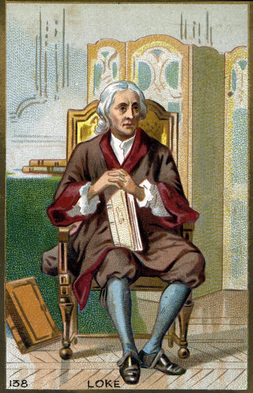Portret van John Locke (1632 - 1704), Engelse filosoof door Unknown artist