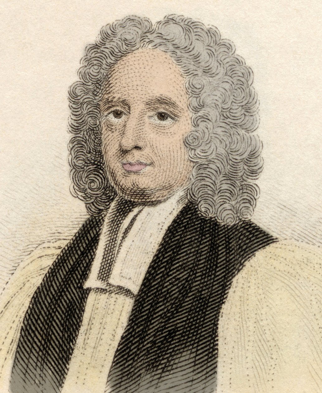 Portret van John Potter (ca. 1674-1747), Engelse geestelijke en archaïsche van Canterbury. Gravure uit de 19e eeuw door Unknown artist