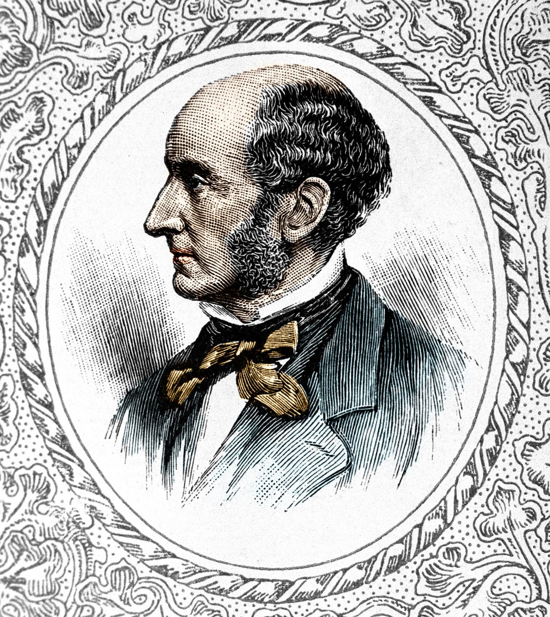 Portret van John Stuart Mill. Britse filosoof en econoom 1806 tot 1873 door Unknown artist
