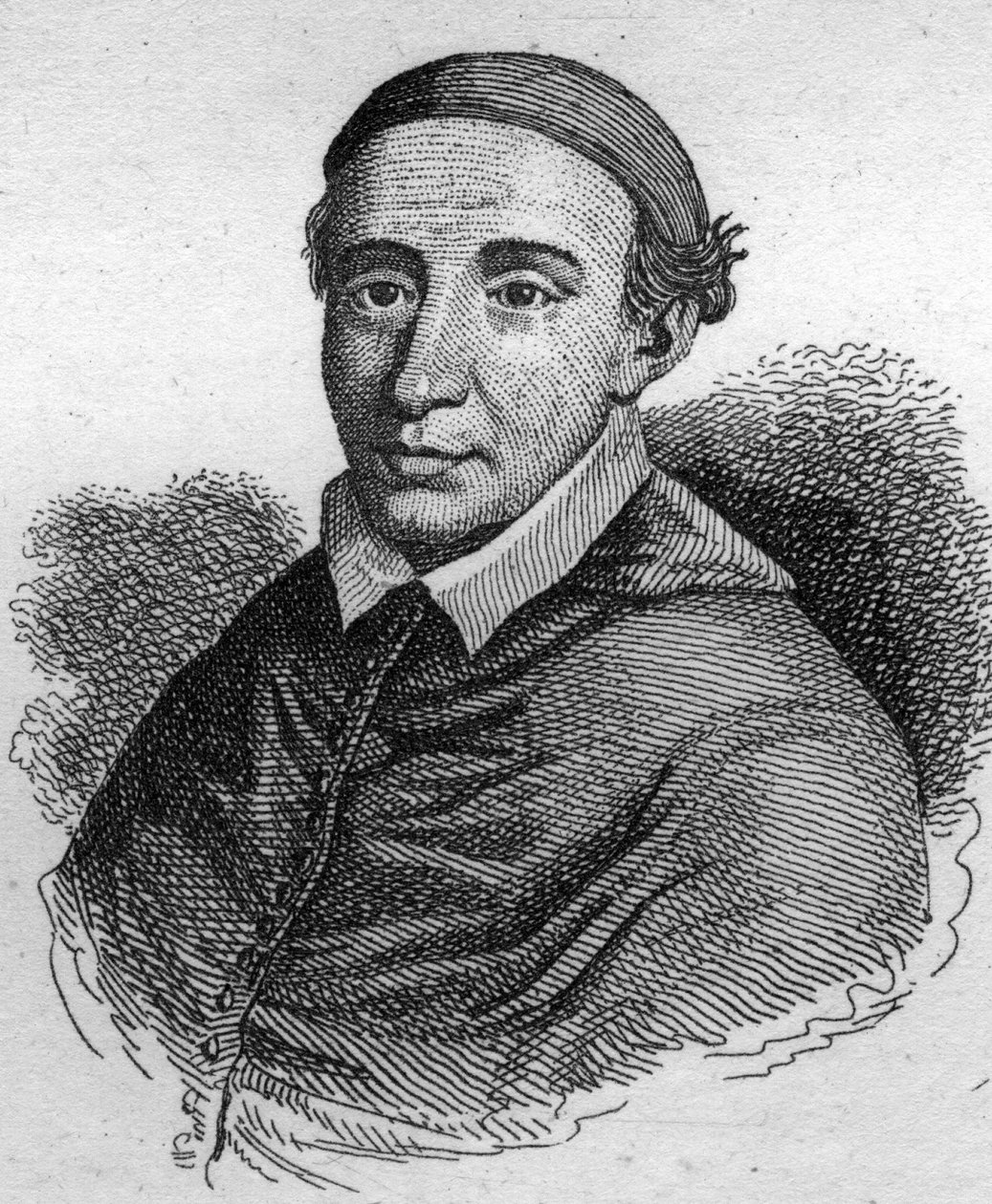 Portret van John de La Balue (1421-1491), kardinaal-bisschop van Evreux en aalmoezenier van koning Lodewijk XI. Gravure uit 1835. door Unknown artist