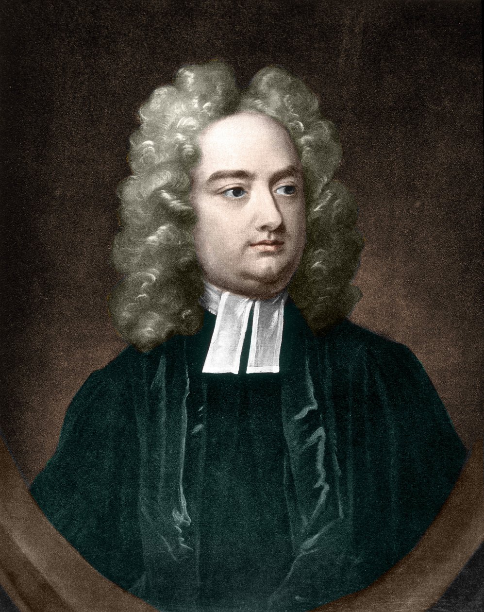 Portret van Jonathan Swift, Ierse schrijver door Unknown artist