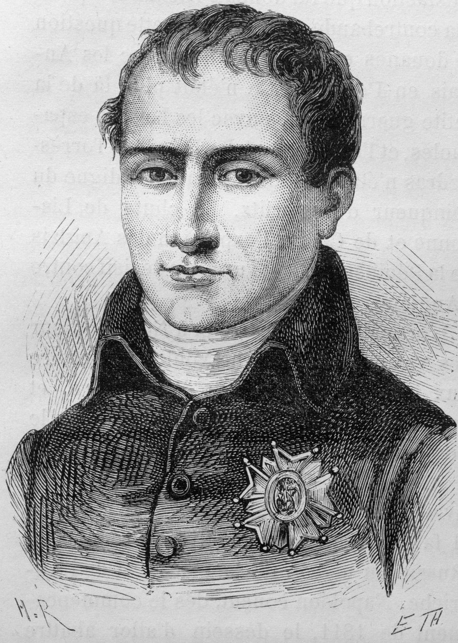 Portret van Joseph Bonaparte (1768 - 1844). Gravure van het einde van de 19e eeuw in 